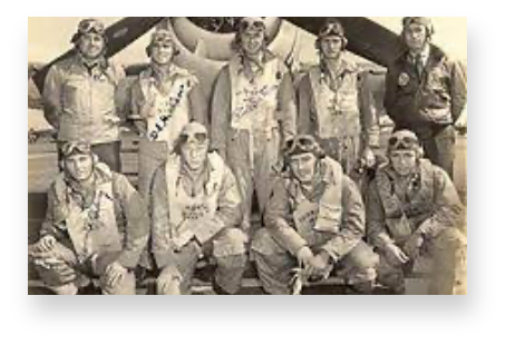 Navy and Marine pilots stationed at the Melbourne Naval Air Station, serving in World War II.