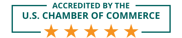 Accredited By The U.S. Chamber of Commerce - 5 stars