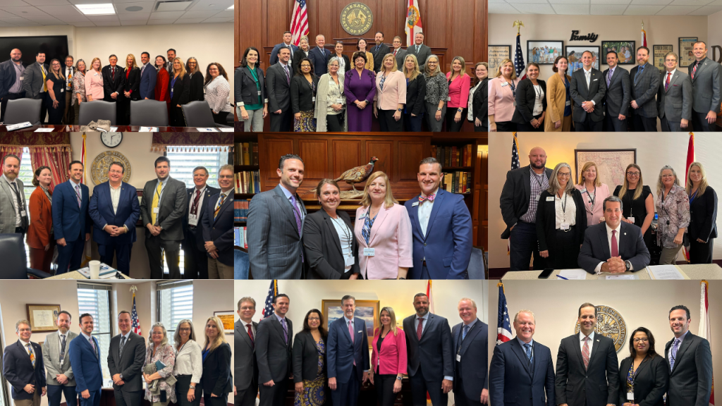 Photo of Chamber staff members posing in a group photo 